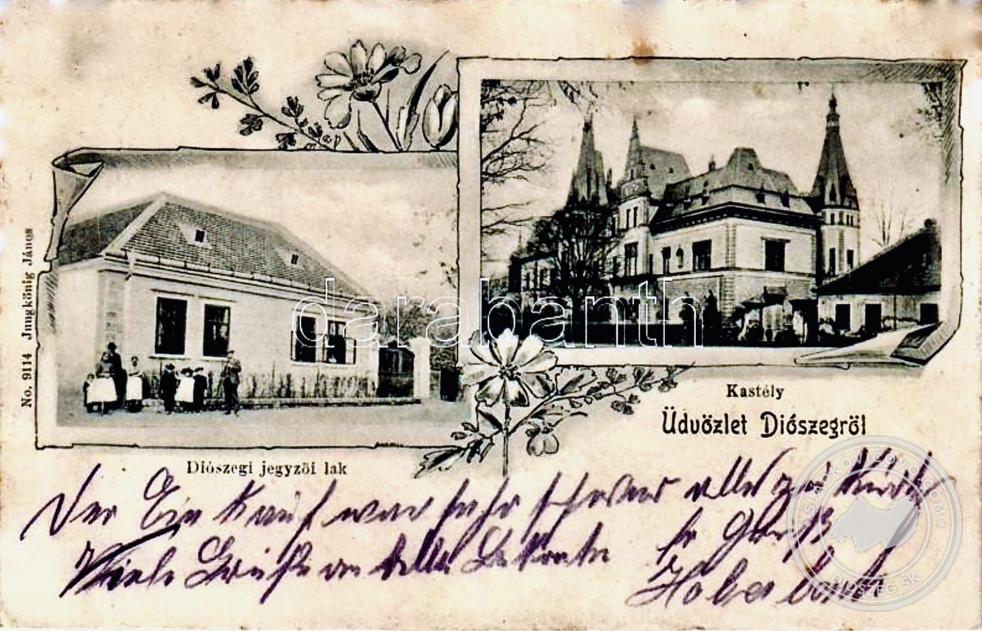 Egy 1902-ben postán megjárt képeslap.